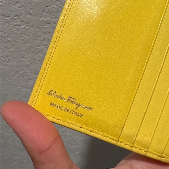 Authentic Salvatore Ferragamo Yellow Wallet SOLD AS IS - Picture 6 of 16